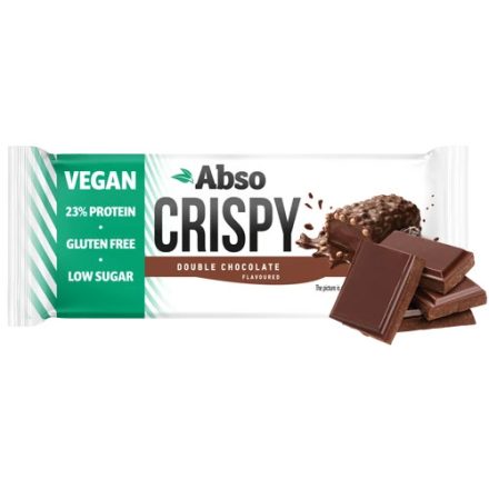 Abso Crispy Bar 50 g - Dupla csokoládé ízű vegán fehérjeszelet