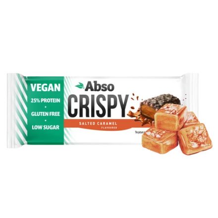 Abso Crispy Bar 50 g - Sós karamell ízű vegán fehérjeszelet
