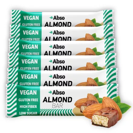 Abso Almond Bar Kínáló (20dbx35g) - mandulás vegán keto szelet