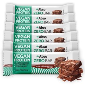   AbsoBAR ZERO Kínáló (24db x 40g) - DUPLA CSOKOLÁDÉS BROWNIE - vegán fehérjeszelet