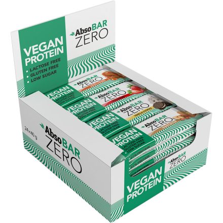 AbsoBAR ZERO Kínáló (24db x 40g) - MIX - vegán fehérjeszelet