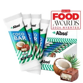   Abso Coco Bar Kínáló (20dbx35g) - kókuszos vegán keto szelet