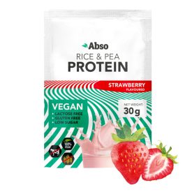 Abso protein 30g - Eper vegán fehérjepor